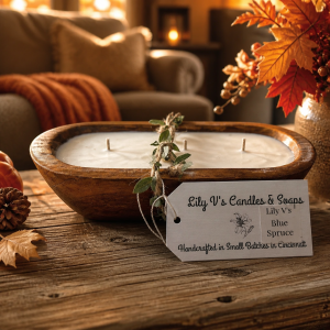 12 Ounce Triple-Wick Dough Bowl Candle
